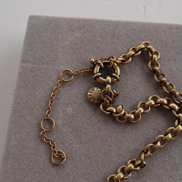 J. Crew Tassel Statement Rhinestone Necklace - Picture 6 of 8